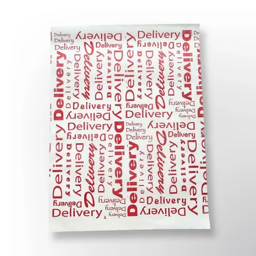 [LAM-PAP-GEN-BASE1] Lamina de Papel Antigrasa Letras Rojas 34x44cm Und