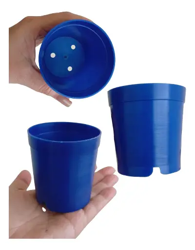 Materos plásticos pequeños redondos, colores surtidos 7 cm UND GYPLASS