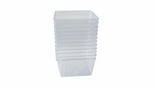 [SHO-REC-GEN-BASE1] Envase Rectangular Para Postres 8.5x3.5x4.5cm Paq x 12 Unds