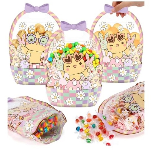 [BOL-REG-GEN-BASE21] Bolsas de Regalo de Pascua Ziploc con Asa19x17.5cm Und Pollito