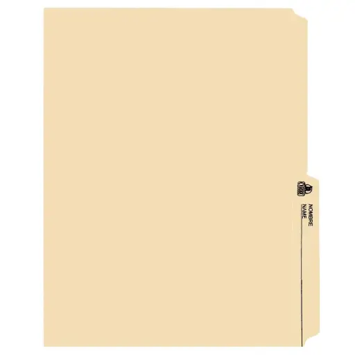 [CAR-MAN-MRB-BASE9] Carpeta Manila Tipo Carta Paquete x 100 Unds MR BOBINA