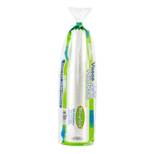 [VAS-MAX-PAQ100UND] Vasos Plasticos 02 Oz V-27 Paq 100 Und MAXIPLAST 