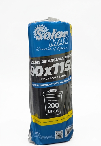 Bolsa de Basura 40Kg 90x115cm Paq x 20 UNDS SOLARMAX