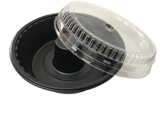 [BAN-CPE-GAL-BASE2] Bandeja CPET para Torta Redonda 1200ml Und GALVANOTEK para Horno